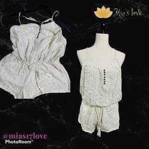 Rip curl romper cream size M